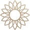Ekena Millwork Daisy Wood Fretwork Pierced Ceiling Medallion, Red Oak, 38"OD x 12 1/2"ID x 1/4"T CMWP38X38X0250DARO - alternate 1